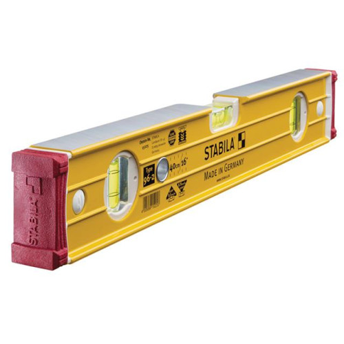 Stabila 96-2-40 Spirit Level 3 Vial 15225 40cm