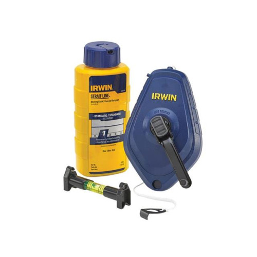 Irwin Straitline Chalk Line, Chalk & Level Set