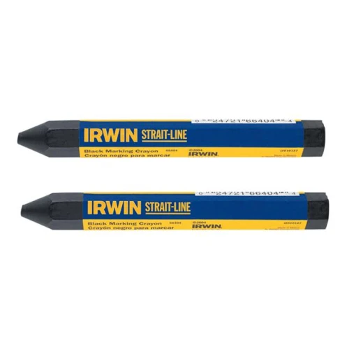Irwin Straight-Line Crayons (Card 2) Black