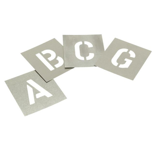Stencils Set of Zinc Stencils - Letters 1in