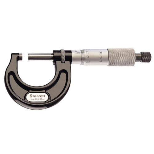 Starrett 436.1MXRL-75 Outside Micrometer 50-75mm Graduation 0.01mm