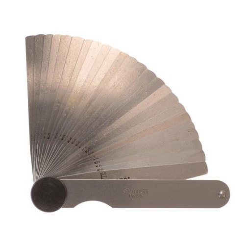 Starrett 66T Feeler Gauge 26piece Set 0.0015-0.025in