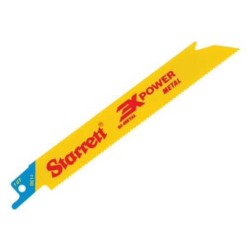 Starrett B614-5 Bi-Metal Reciprocating Blade, Metal Straight 152mm 14 TPI (Pack 5)