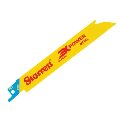 Starrett B618-5 Bi-Metal Reciprocating Blade, Metal Straight 152mm 18 TPI (Pack 5)