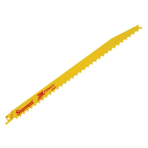 Starrett BT123-5 Bi-Metal Reciprocating Blade, Wood Tapered 300mm 3 TPI (Pack 5)