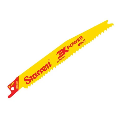Starrett BT6610-5 Bi-Metal Reciprocating Blade, Tapered 152mm 6-10 TPI (Pack 5)