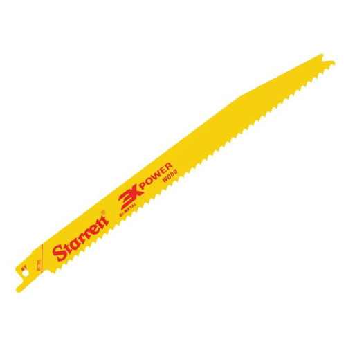 Starrett BT96-5 Bi-Metal Reciprocating Blade, Wood Tapered 228mm 6 TPI (Pack 5)
