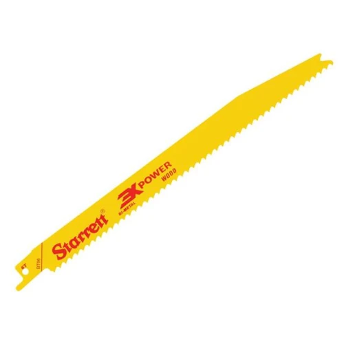 Starrett BT96-5 Bi-Metal Reciprocating Blade, Wood Tapered 228mm 6 TPI (Pack 5)