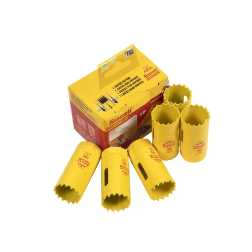Starrett FCH0100-6 Fast Cut Bi-Metal Holesaw 25mm Bulk Pack of 6