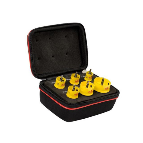 Starrett Cordless Smooth Cut Bi-Metal Holesaw Kit, 6 Piece