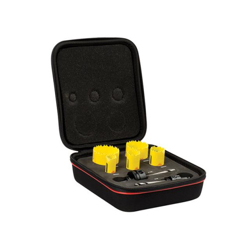 Starrett KDC05021 Deep Cut Bi Metal Electricians Holesaw Kit 7 Piece