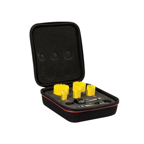 Starrett KDC05021 Deep Cut Bi Metal Electricians Holesaw Kit 7 Piece