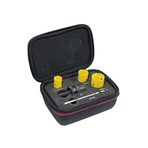 Starrett KFC03051 Kwik-Change Electrician's Holesaw Kit, 8 Piece