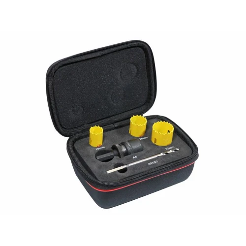 Starrett KFC03051 Kwik-Change Electrician's Holesaw Kit, 8 Piece