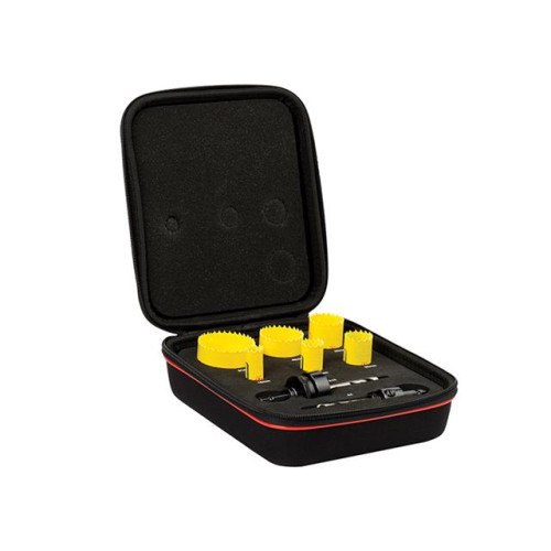Starrett KFC06021 Bi-Metal Fast Cut Electricians Holesaw Kit 1