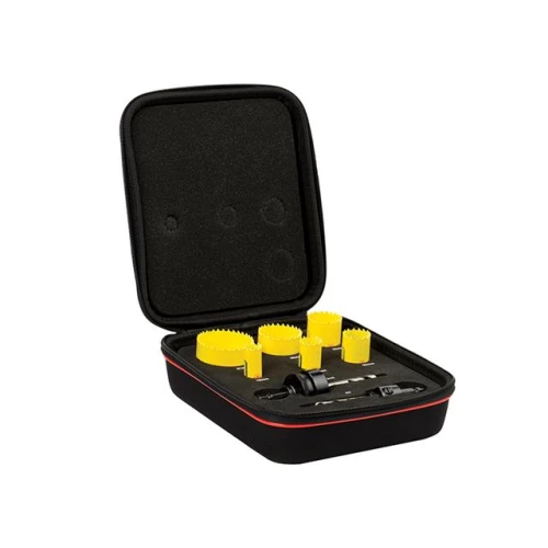 Starrett KFC06021 Bi-Metal Fast Cut Electricians Holesaw Kit 1