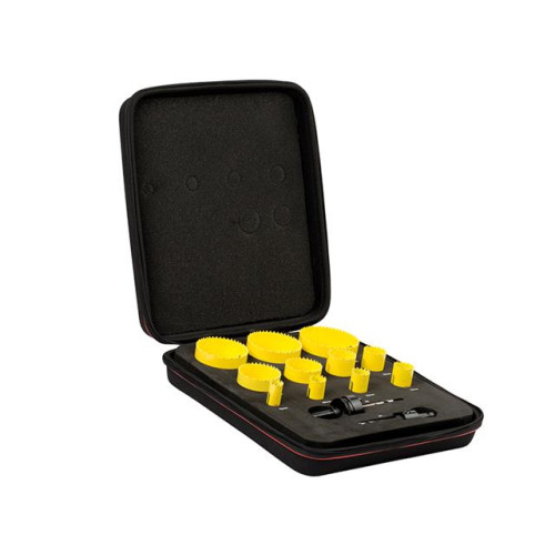 Starrett KFC11021 Bi-Metal Fast Cut Deluxe Electricians Holesaw Kit