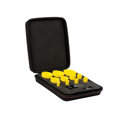 Starrett KFC11021 Bi-Metal Fast Cut Deluxe Electricians Holesaw Kit