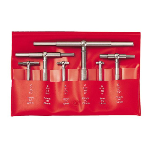 Starrett S579HZ Telescopic Gauge Set 6 Piece 8-150mm