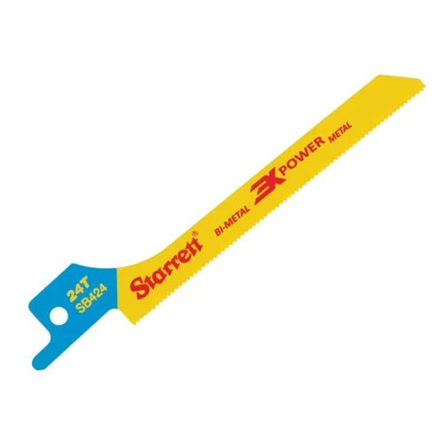 Starrett SB424-5 Bi-Metal Reciprocating Blade, Metal Scroll 100mm 24 TPI (Pack 5)