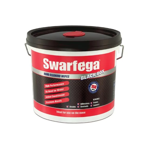 Swarfega Black Box Heavy-Duty Trade Hand Wipes (150)