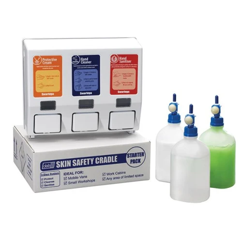 Swarfega Skin Safety Cradle Hand Cleanser Starter Kit