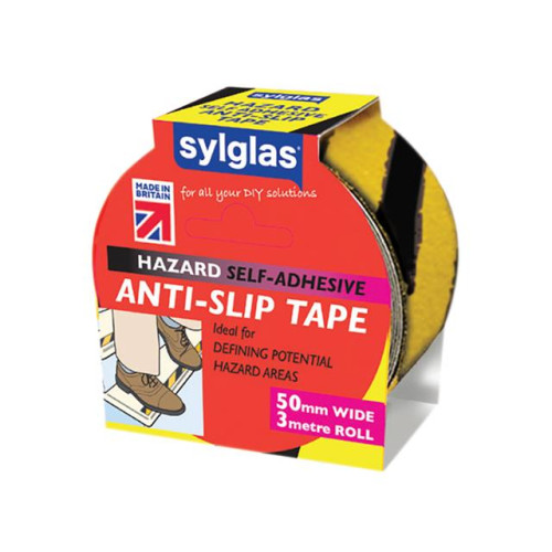 Sylglas Anti-Slip Tape 50mm x 3m Black & Yellow