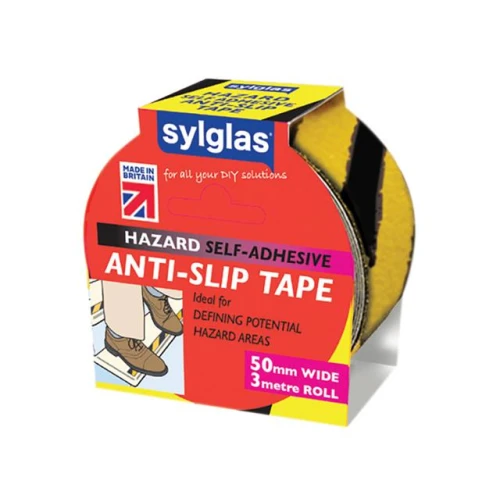 Sylglas Anti-Slip Tape 50mm x 3m Black & Yellow