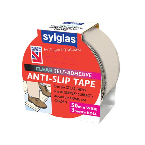 Sylglas Anti-Slip Tape 50mm x 3m Clear