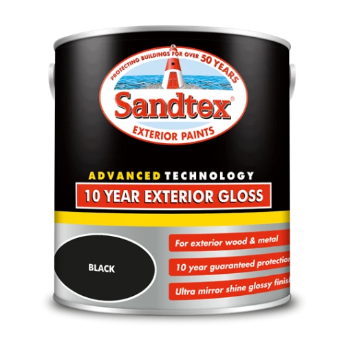 Sandtex Retail 10 Year Gloss Charcol Black 2.5Lts