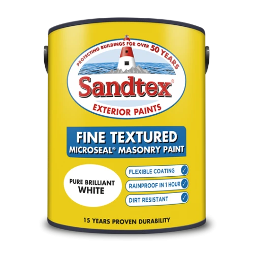 Sandtex Retail Textured Masonry Brilliant White 5Lts