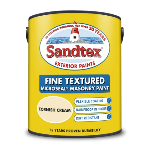 Sandtex Retail Textured Masonry Cornish Cream 5Lts