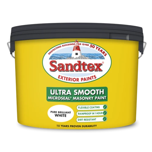 Sandtex Retail Smooth Masonry Brilliant White 10Lt