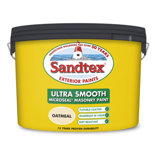 Sandtex Retail Ultra Smooth Masonry Oatmeal 10L
