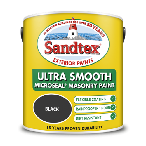 Sandtex Retail Smooth Masonry Black 2.5Lts