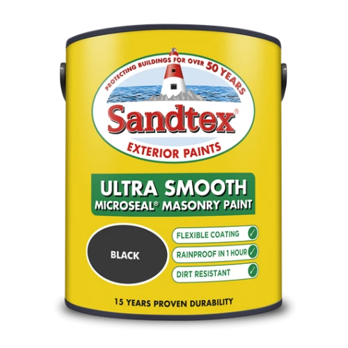 Sandtex Retail Smooth Masonry Black 5Lts