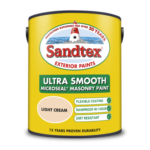 Sandtex Retail Smooth Masonry Light Cream 5Lts