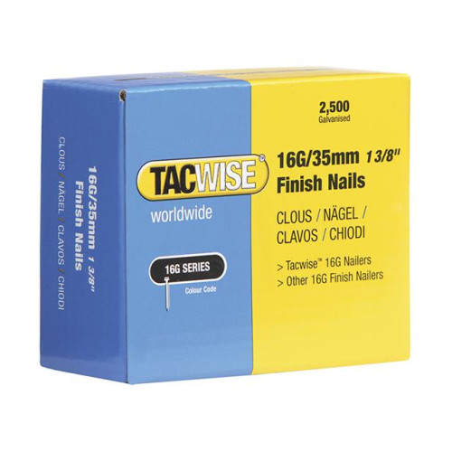 Tacwise 16 Gauge Ranger Finish Nails 25mm Pack 2500