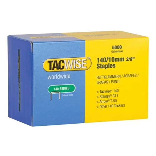 Tacwise 140 Galvanised Staples 10mm (Pack 5000)