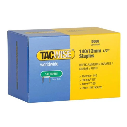 Tacwise 140 Galvanised Staples 12mm (Pack 5000)