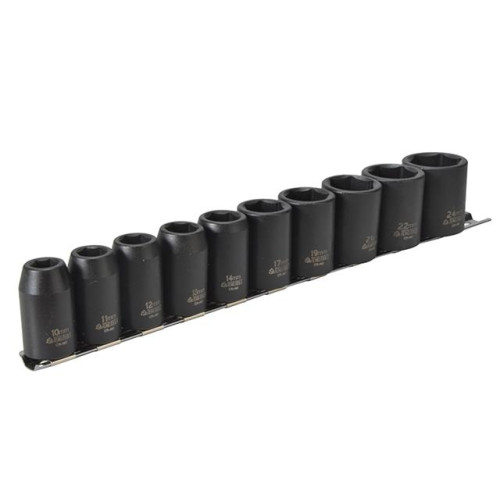 Teng Tools 9121 Impact Socket Set of 10 Metric 1/2in Drive