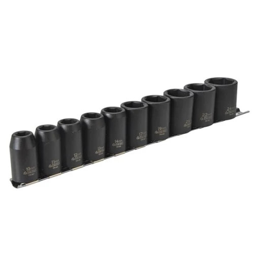 Teng Tools 9121 Impact Socket Set of 10 Metric 1/2in Drive