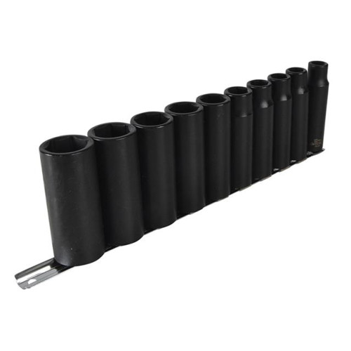 Teng Tools 9126 Deep Impact Socket Set of 10 Metric 1/2in Drive