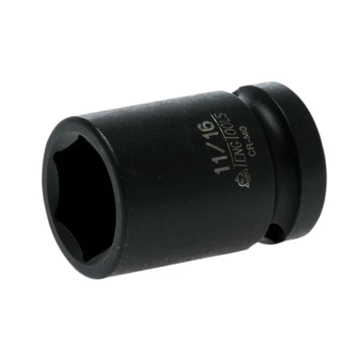 Teng Tools Impact Socket Hexagon 6 Point 1/2in Drive 11/16in