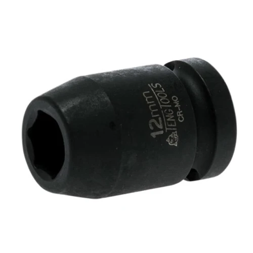 Teng Tools Impact Socket Hexagon 6 Point 1/2in Drive 12mm