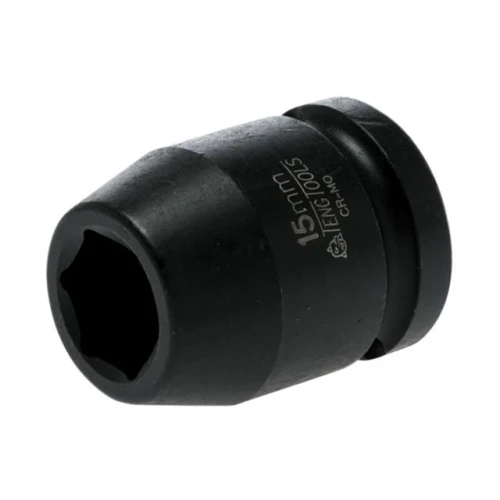 Teng Tools Impact Socket Hexagon 6 Point 1/2in Drive 15mm