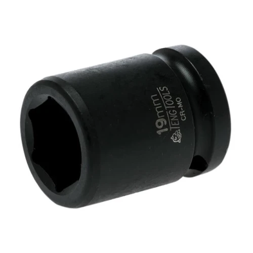 Teng Tools Impact Socket Hexagon 6 Point 1/2in Drive 19mm