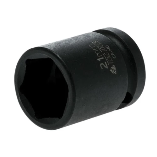 Teng Tools Impact Socket Hexagon 6 Point 1/2in Drive 21mm