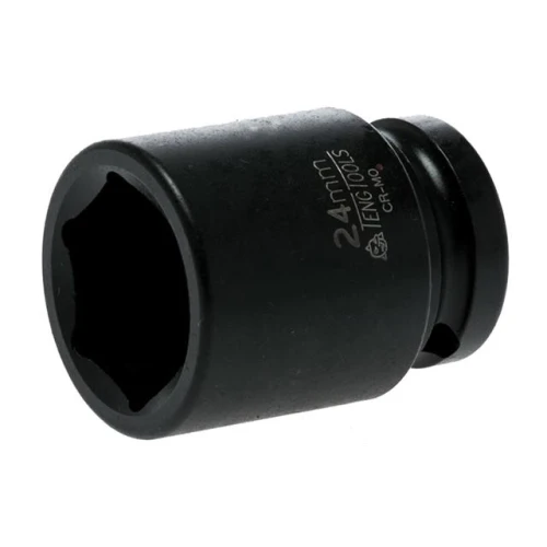 Teng Tools Impact Socket Hexagon 6 Point 1/2in Drive 24mm