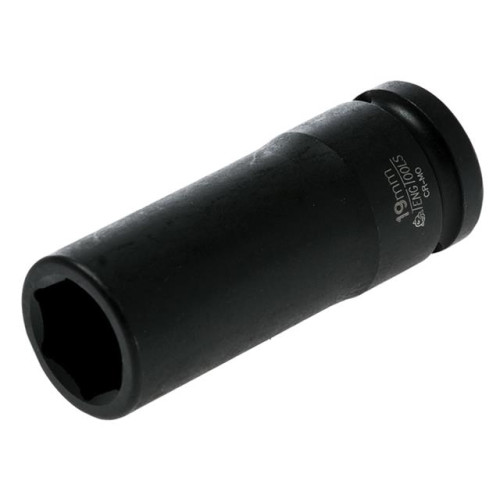 Teng Tools Deep Impact Socket Hexagon 6 Point 1/2in Drive 19mm